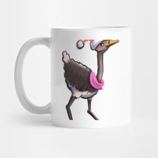 Cute Ostrich Drawing Mug